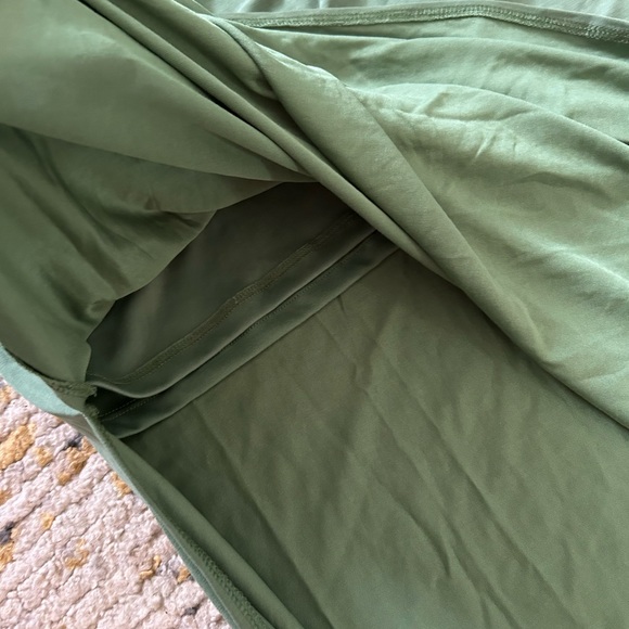 Nicole Williams English + Bar III green strapless boho halter maxi dress. 0X - Picture 5 of 6